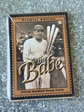 THE BABE COLLECTION Brown and Black Baseball Stamp Card Deck